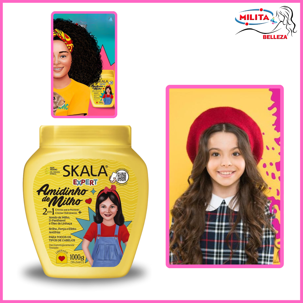 Cabello - Crema Para Cabello Para Peinar Amidinho de Milho Skala 1000g