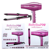 Equipo - Combo BaByLiss PRO Plancha Optima 3000 1 1/4 + Secadora Profesional Limited Edition Nano Hot Pink