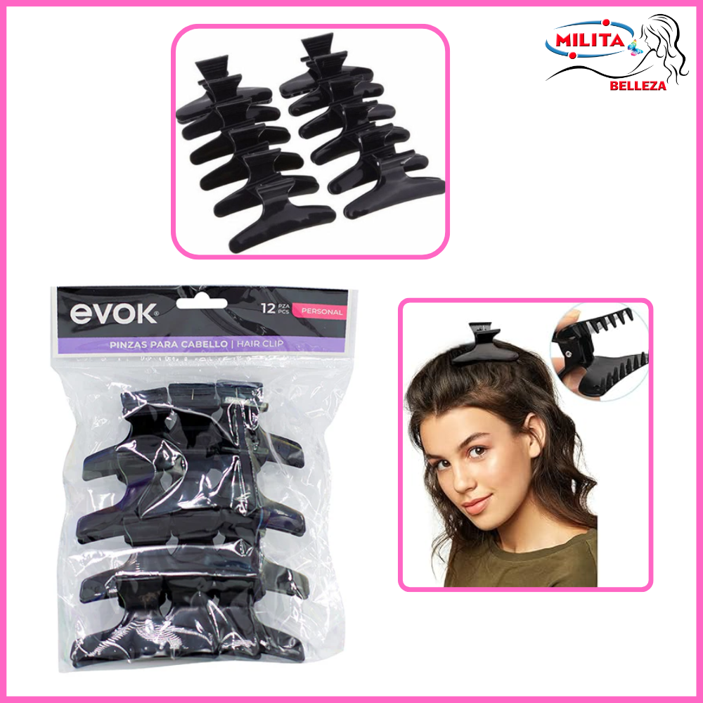 Evok - Evok - Pinza Para el Cabello Clip Mariposa