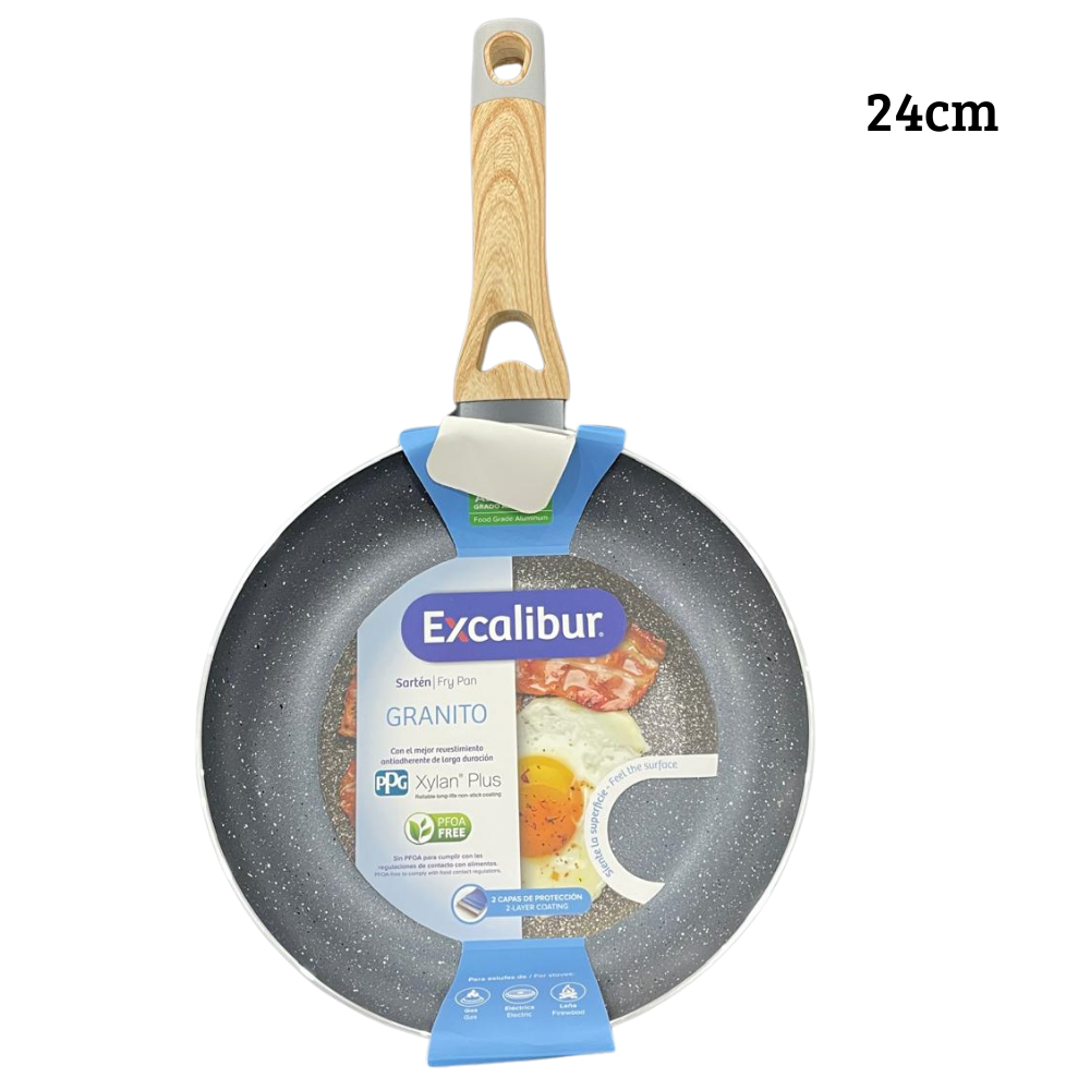 Utensilio de cocina - Sartén de granito de 24cm Excalibur