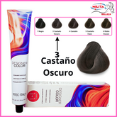 Tintes - Tinte Tec Italy Designer Color 3 Castaño Oscuro 90ml