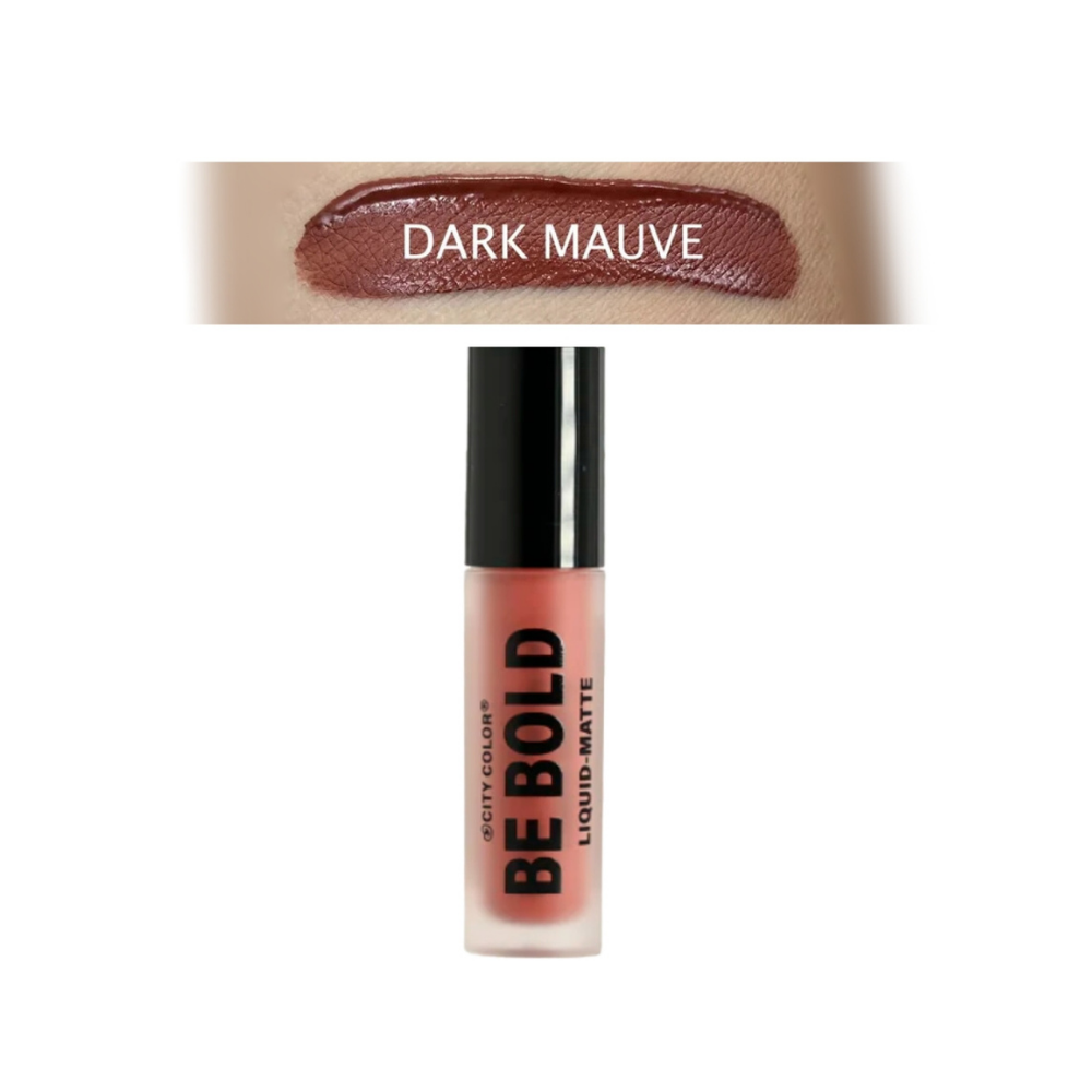 City Color - Be Bold Liquid Matte Dark Mauve Lipstick