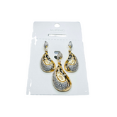 Jewelry - Stainless Steel Earring + Pendant Set 152AC