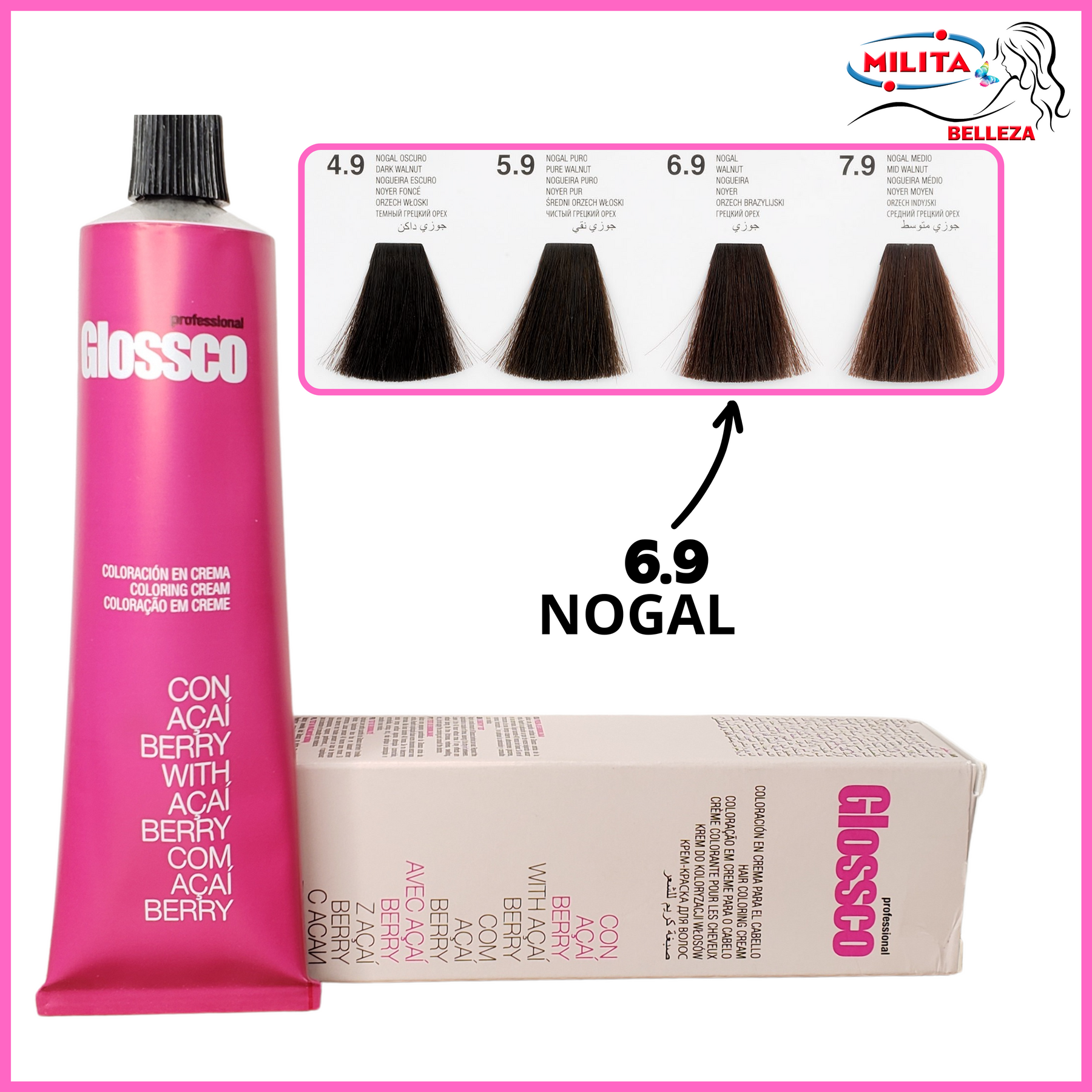 Tintes - Tinte Glossco  6.9 Nogal 100ml