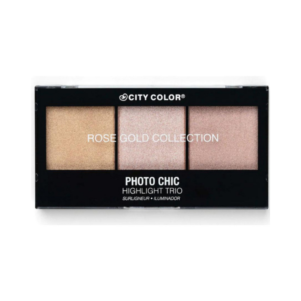 City Color - Photo Chic HighLight Trio Rose Gold Collection Highlighter