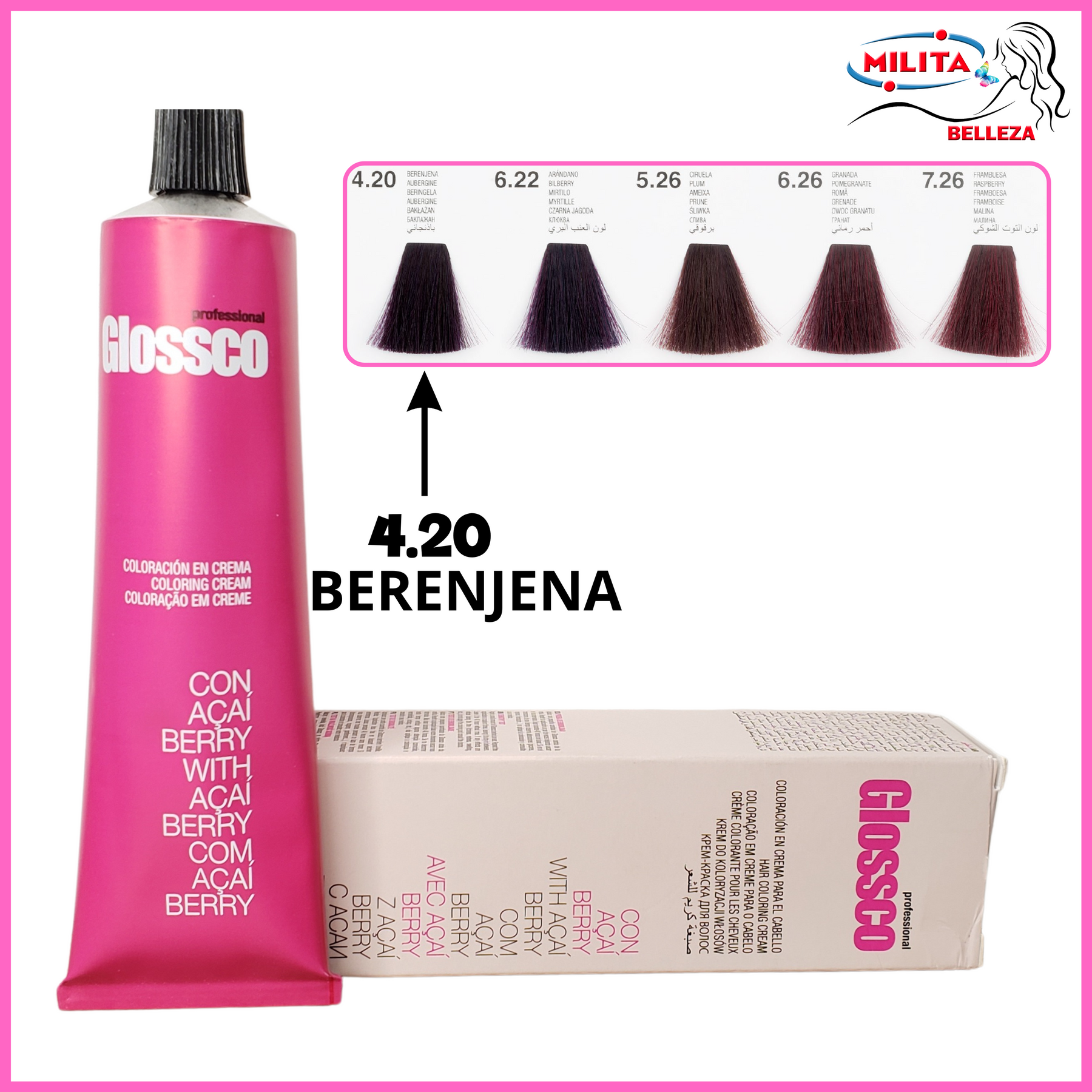 Tintes - Tinte Glossco 4.20 Berenjena 100ml