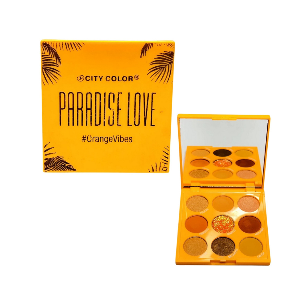 City Color - Paradise Love Orange Eyeshadow Palette