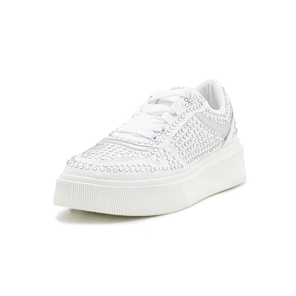 Footwear - Low Sole Tennis with White Stones