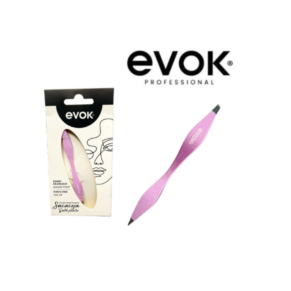 Evok - Pinza De Cejas Doble Punta