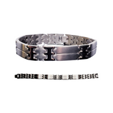 Pulsera de hombre - De acero inoxidable con diseño contemporaneo